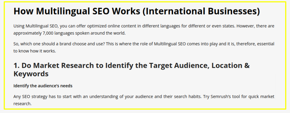 Multilingual: A very important factor in the context of semantic SEO