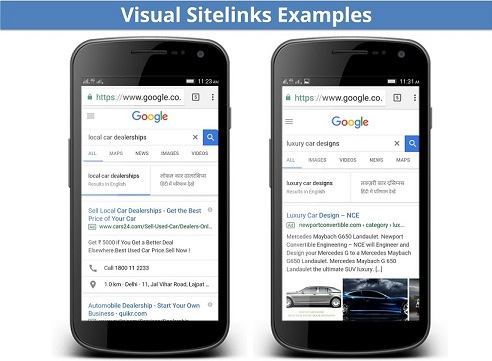 Visual Sitelinks