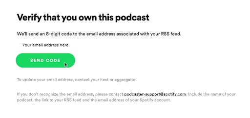 submit your podcast to Spotify